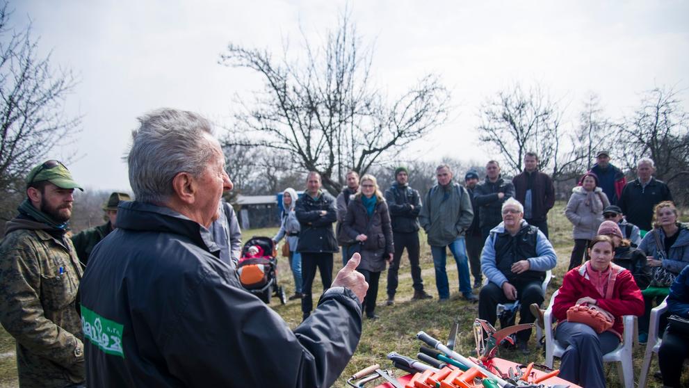 Ivan Hričovský, 28. 3. 2018 workshop střihání stromků