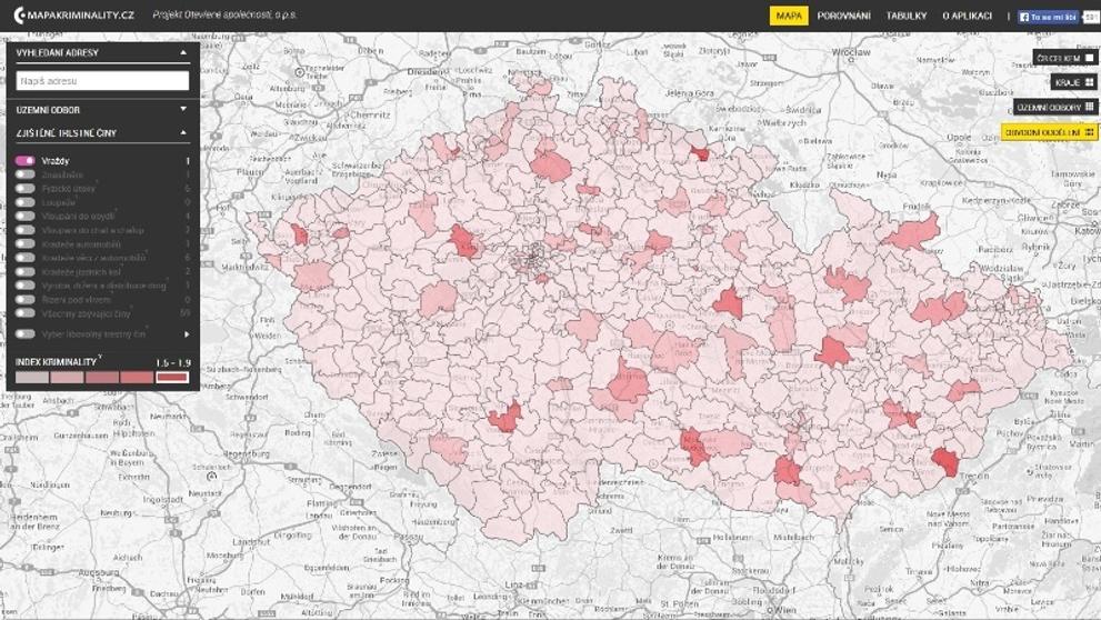Mapa kriminality - 3