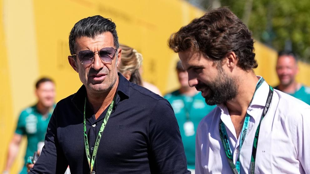 Bývalý fotbalista Luis Figo na Velké ceně Španělska