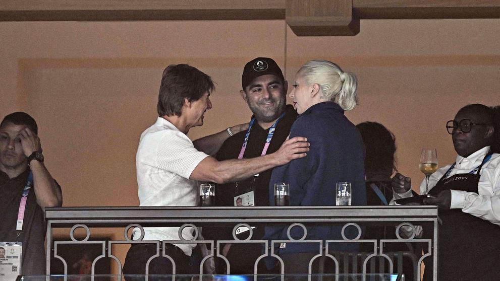 Tom Cruise, Michael Polansky a Lady Gaga, 28. 7. 2024
