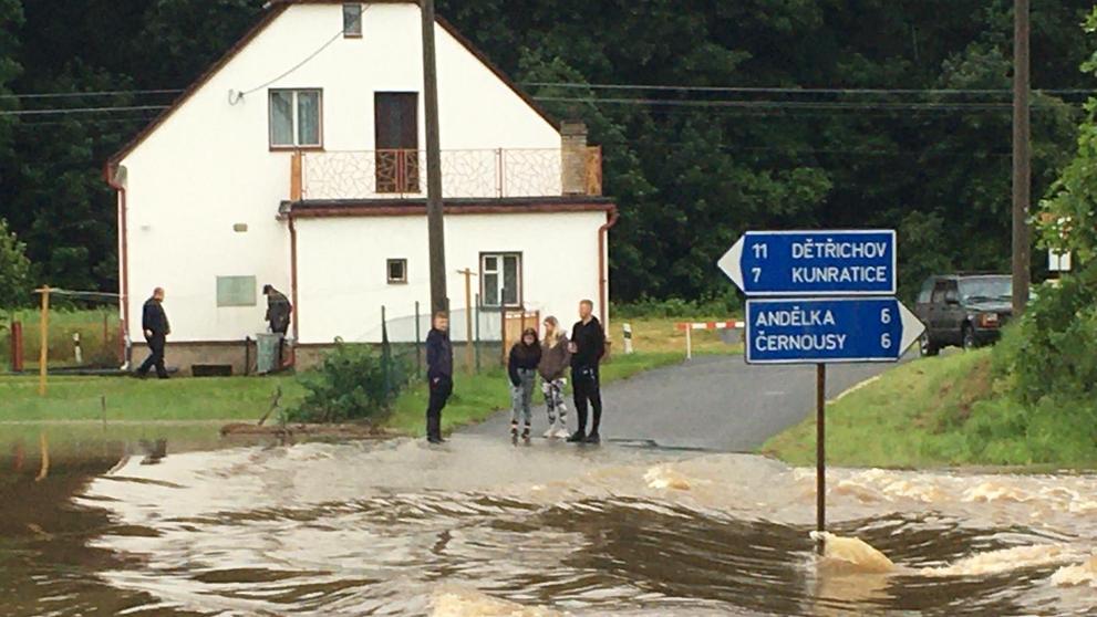 Záplavy v obci Višňová - 4