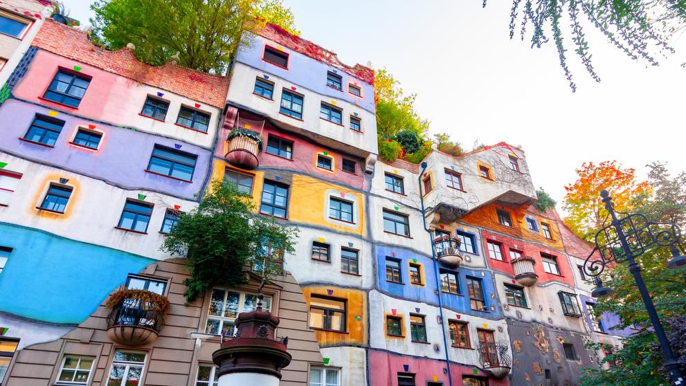 Rakousko Vídeň Hundertwasserhaus