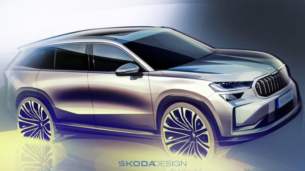 Nová generace Škody Kodiaq na designových skicách