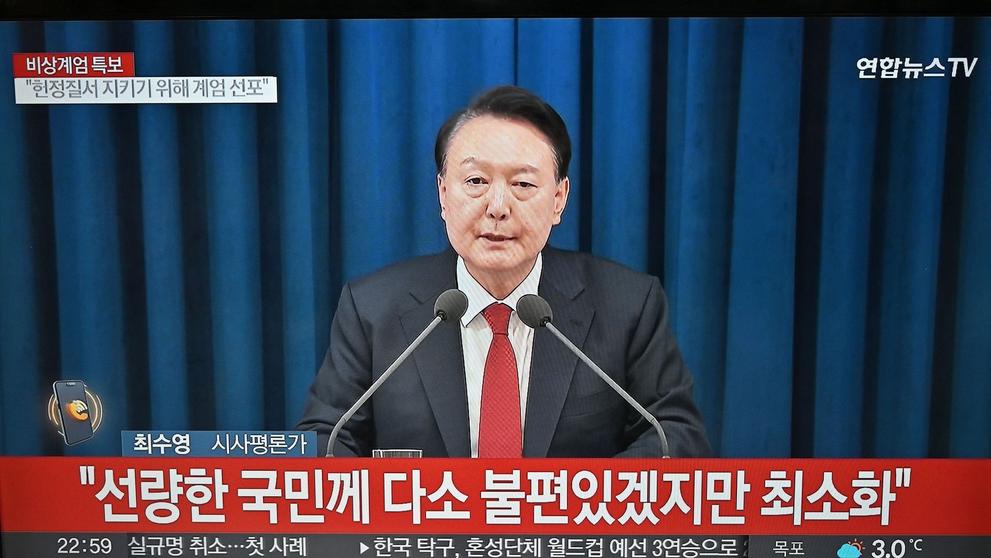 Jižní Korea vyhlásila stanné právo., 3. 12. 2024 (2)