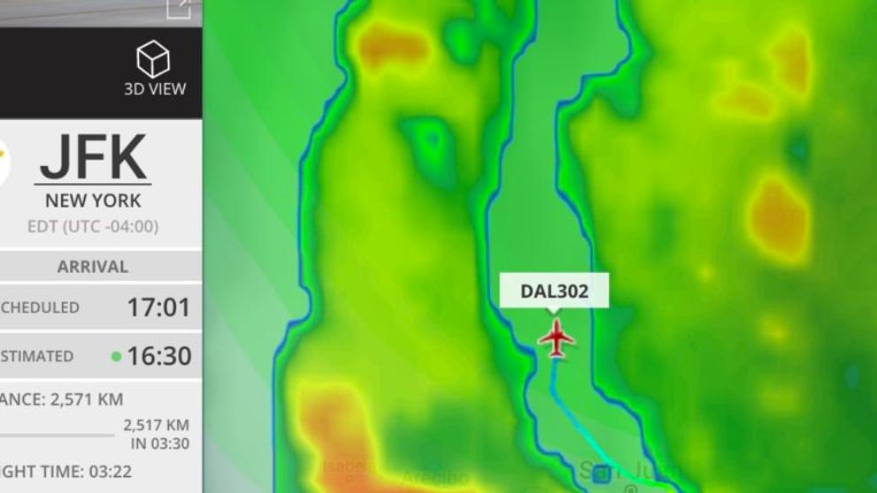Delta431 kličkuje v hurikánu Irma
