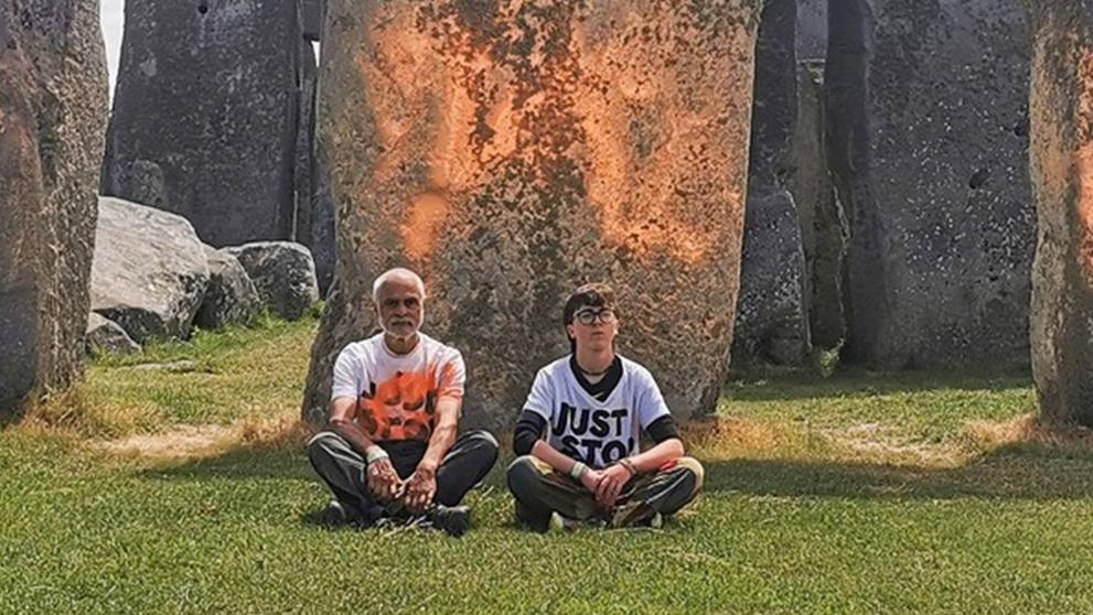 Aktivisté posprejovali Stonehenge