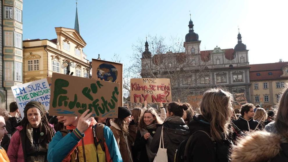 Demonstrace českých studentů za lepší klimatické podmínky - 2