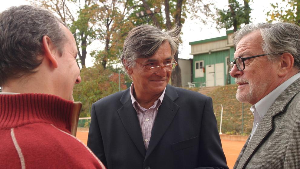 Jiří Bartoška a Jan Kačer, 18. 9. 2003 Natáčení filmu Bolero