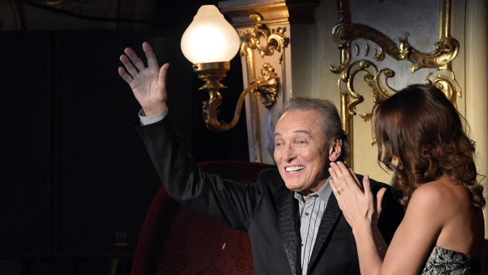 Karel Gott s Ivanou na předávání Slavíků