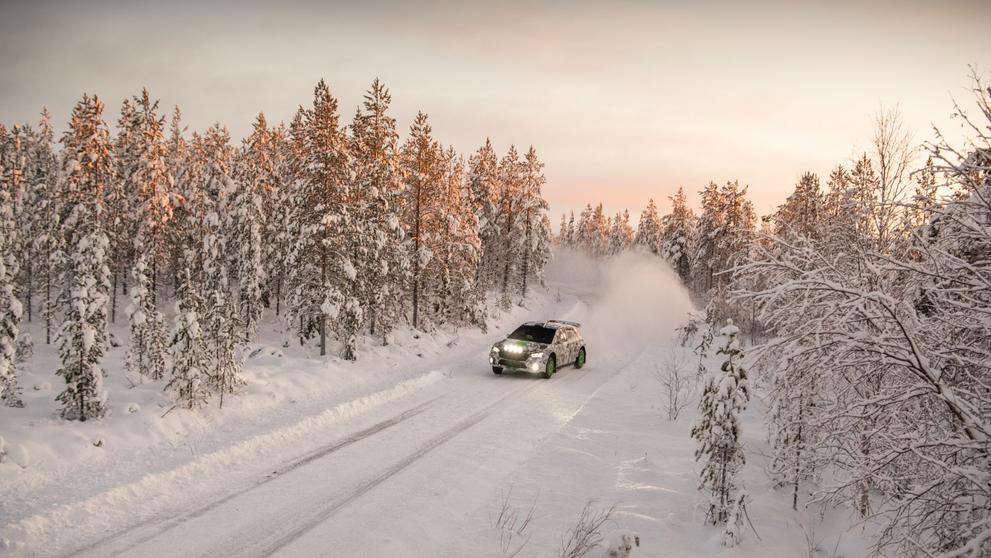 Testování speciálu Fabia Rally2 na severu Finska