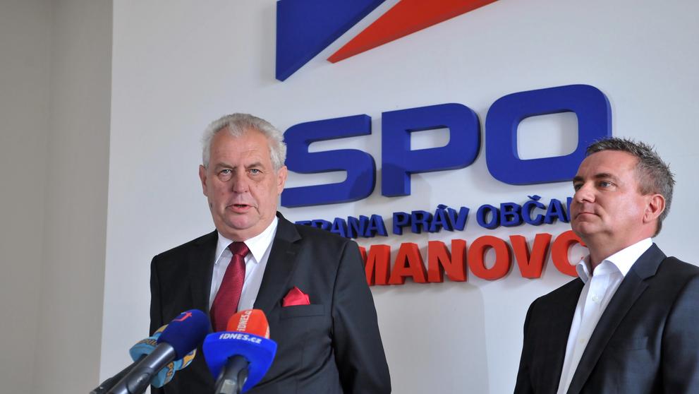 Miloš Zeman kandidatura na prezidenta