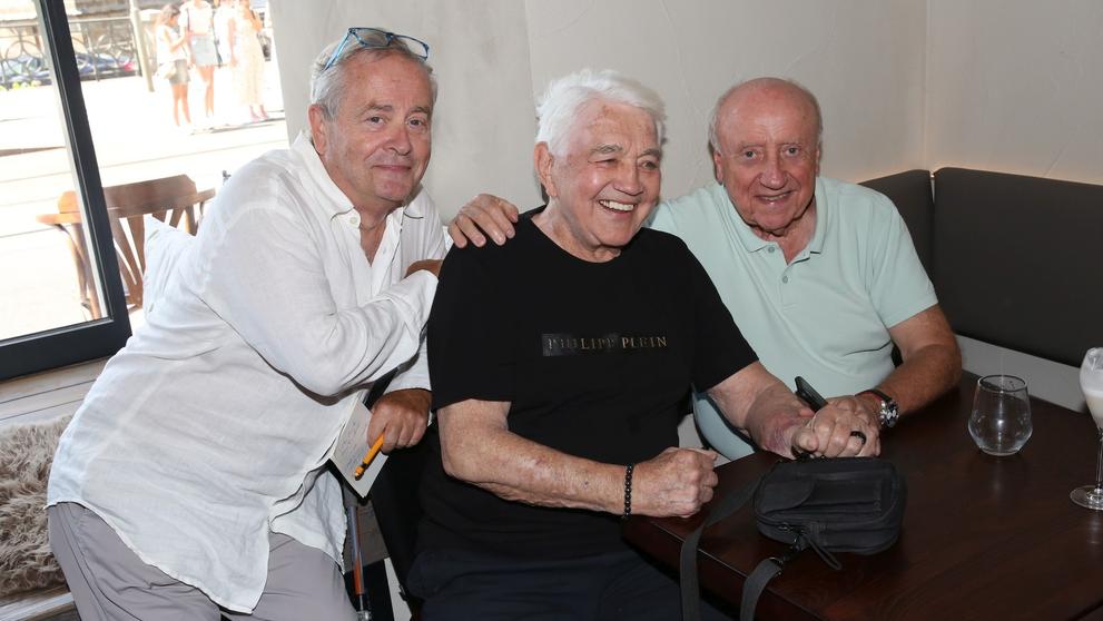 Zleva Alexandr Hemala, Jiří Krampol, Felix Slováček, 18. 7. 2023