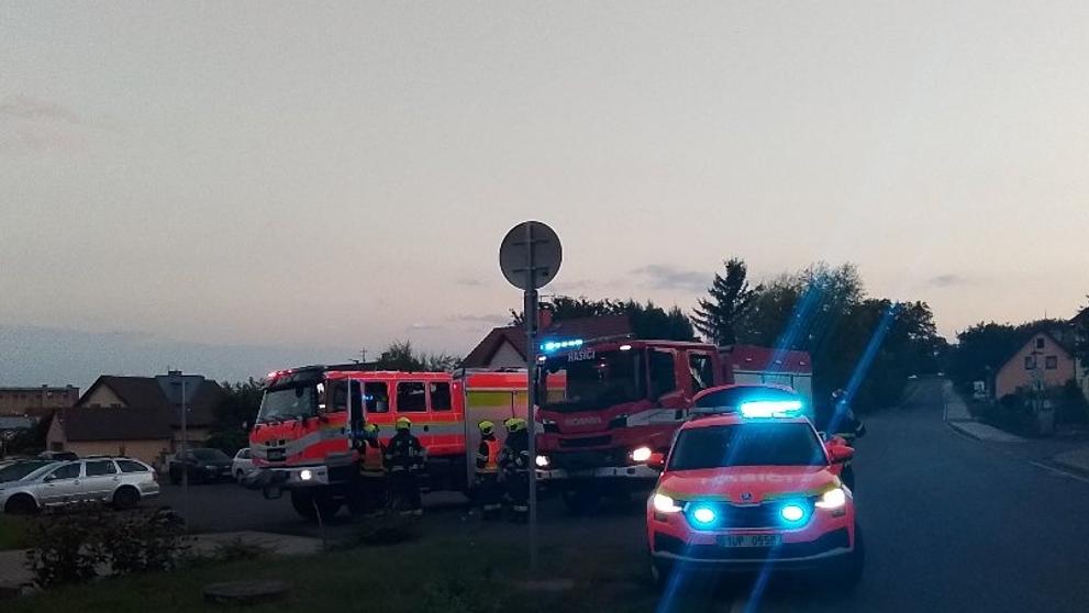 Zásah hasičů v Ploskovicích