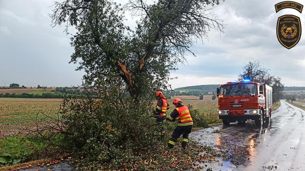 Následky bouřek ve Zlínském kraji