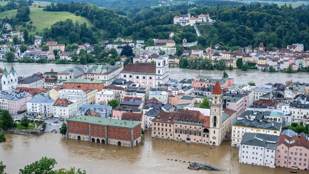 Záplavy v Německu, 4. 6. 2024 Passau