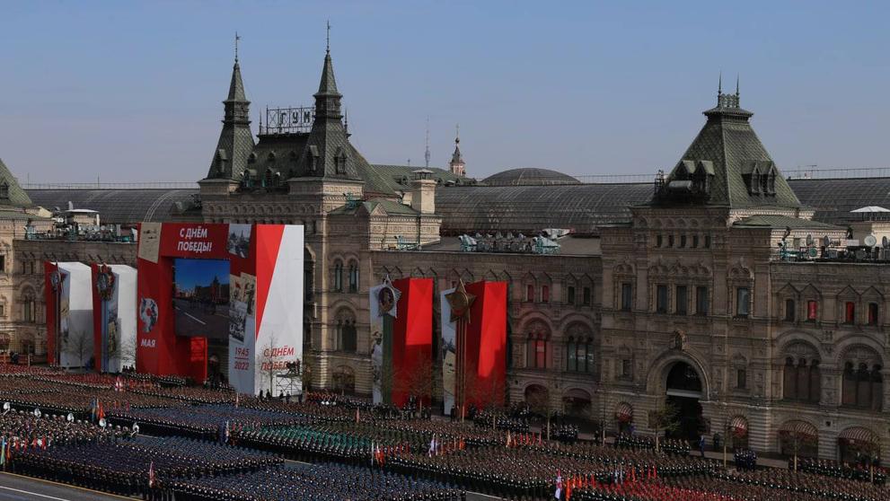 Generálka přehlídky na Den vítězství v Moskvě (7. 5. 2022)