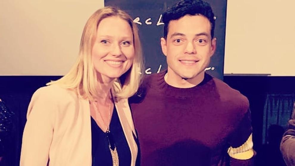 Katarína Paveleková a Rami Malek