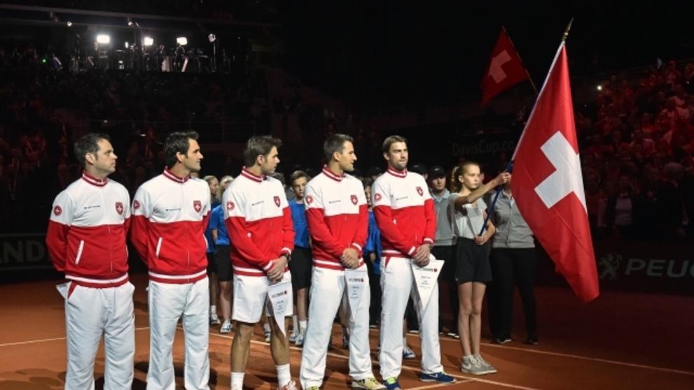 Finále Davis Cupu 2014: Francie - Švýcarsko v Lille - 1