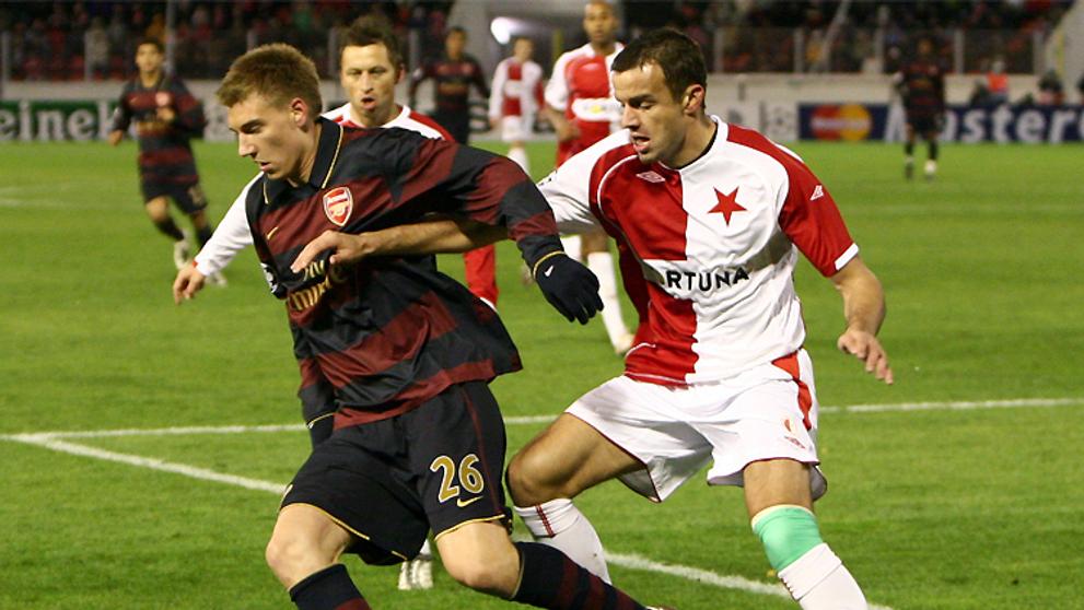 Utkání Slavie s Arsenalem skončilo bez branek.