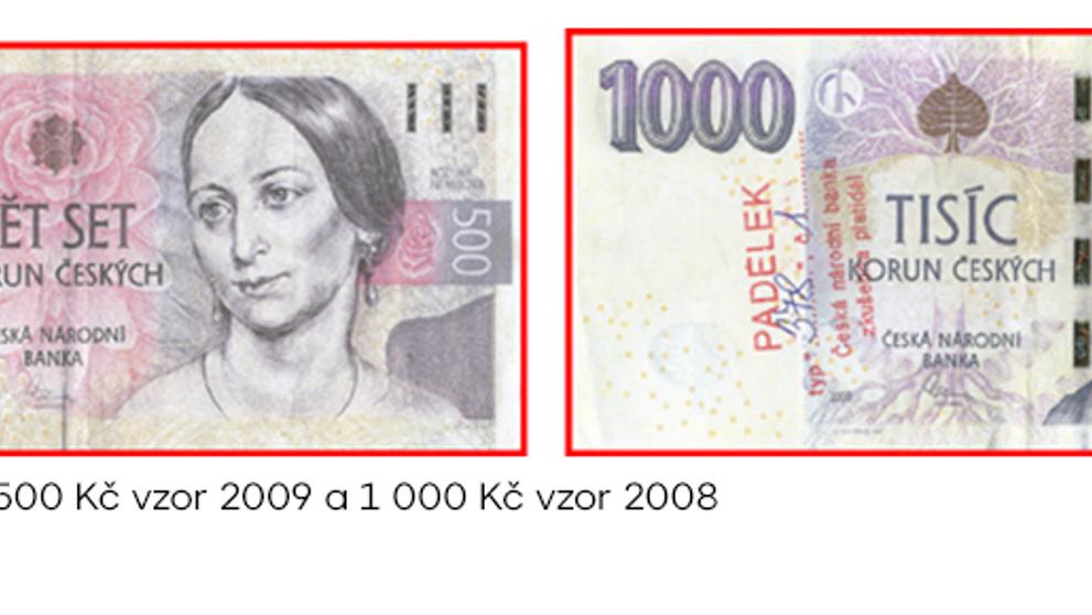 Padělané a poškozené bankovky - 1