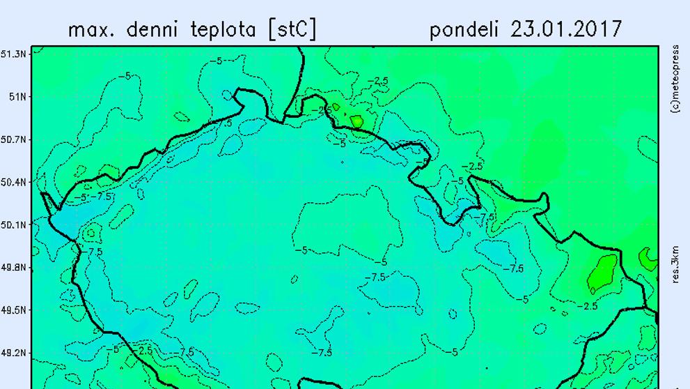 Počasí - pondělí