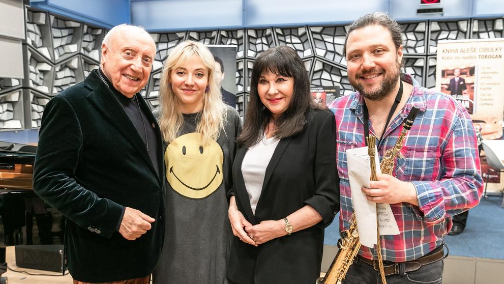Felix Slováček, Anna Slováčková, Dagmar Patrasová a Felix Slováček ml.