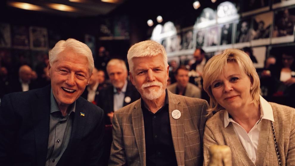 Bill Clinton, Petr Pavel a Eva Pavlová