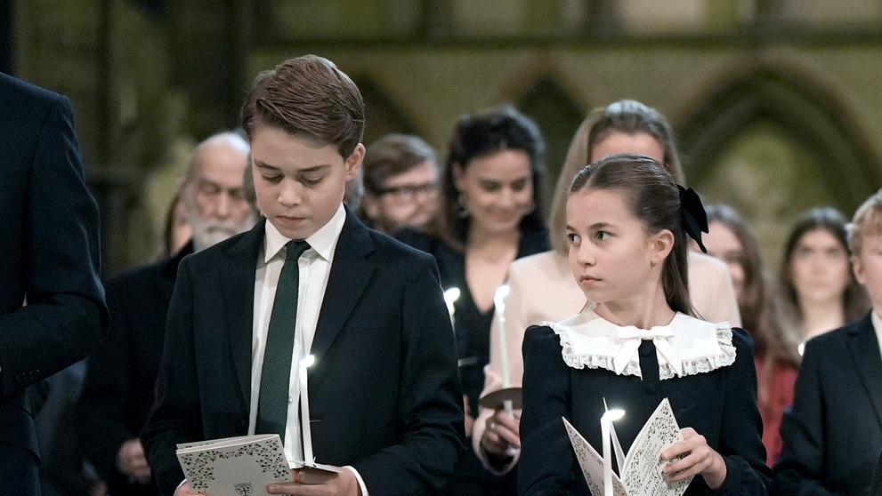 Princezna Charlotte na vánoční mši