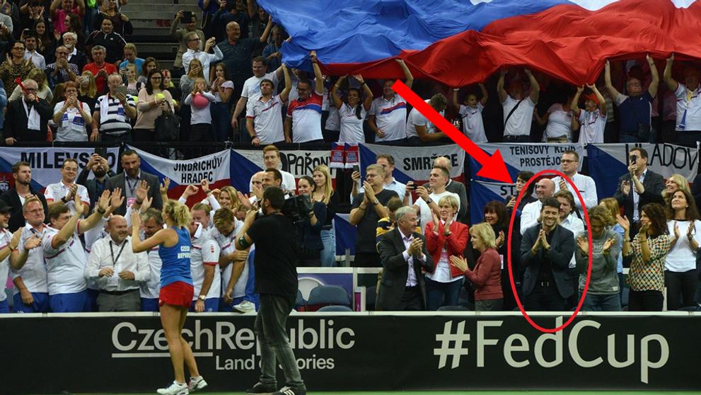 Přítel Kateřiny Siniakové fandil po boku bratra tenistky