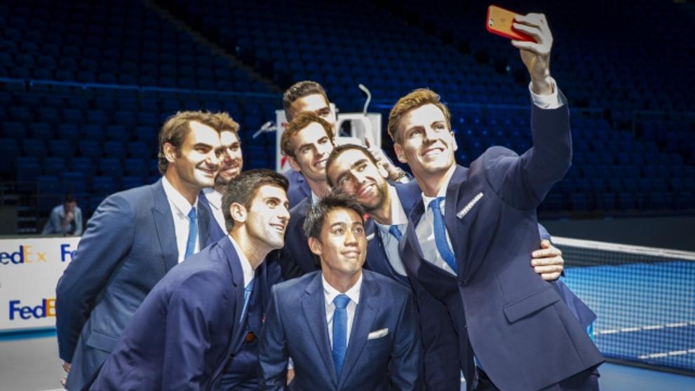 Tomáš Berdych a selfie