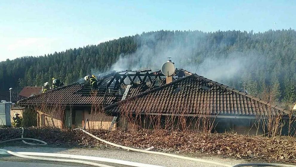 Požár rodinného domu v Žilině - 2