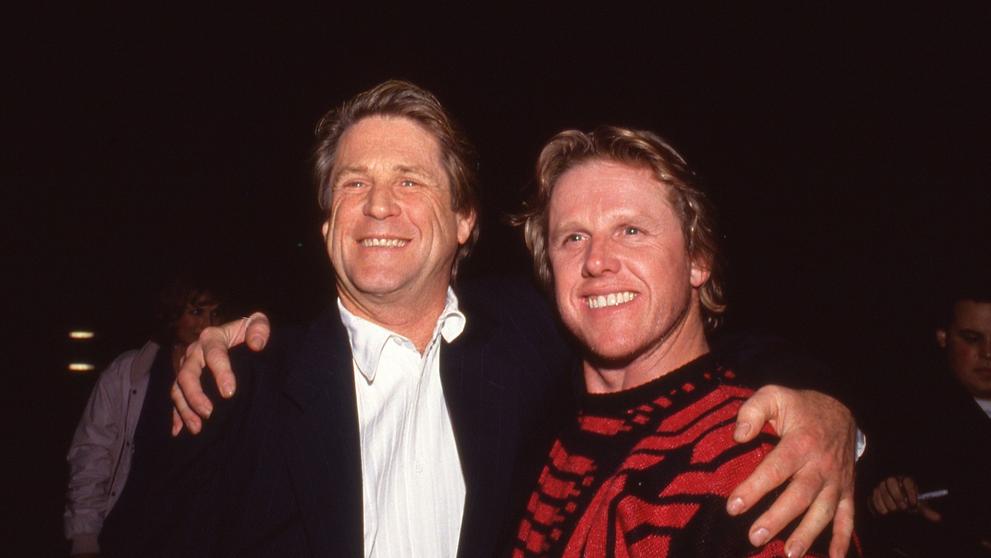 Brian Wilson a Gary Busey, 21. 2. 1989 Beverly Hills