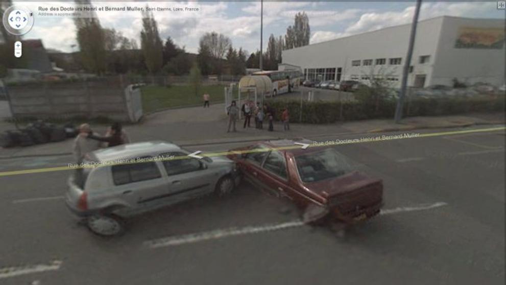 Nehody zachycené na Google Street View - 2