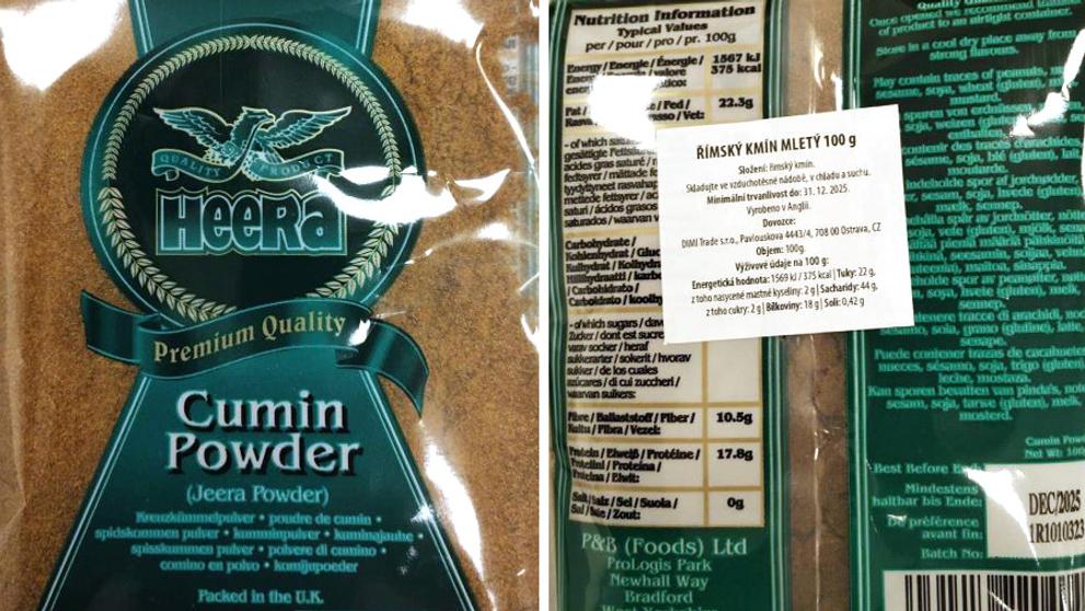 Římský kmín obsahuje pesticidy v nadlimitním množství