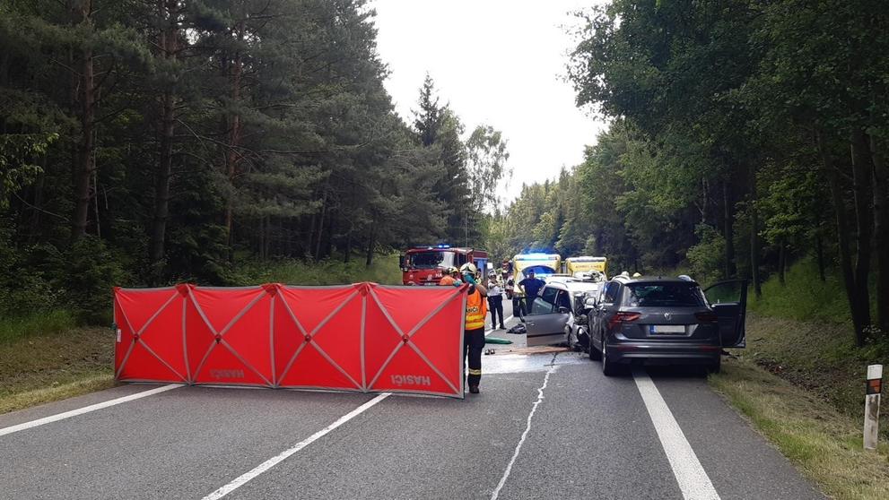 Tragická nehoda u Milína na Příbramsku - 2