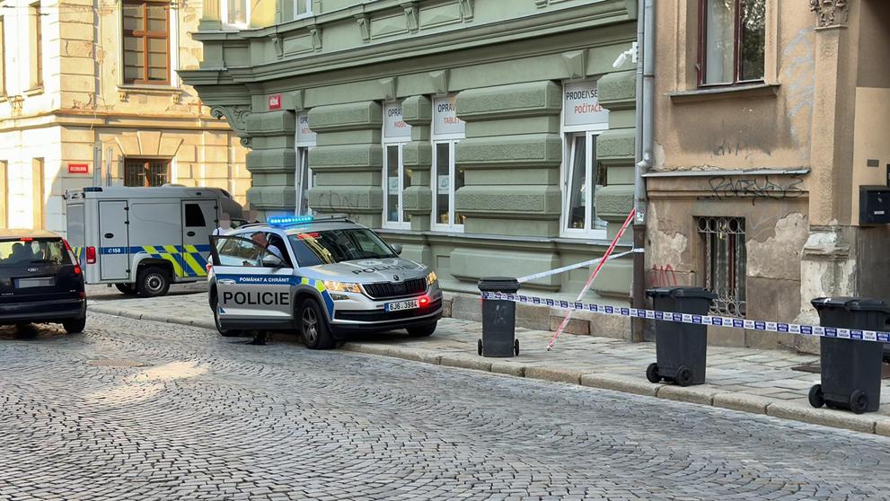 V Jihlavě spadl kus domu (2)