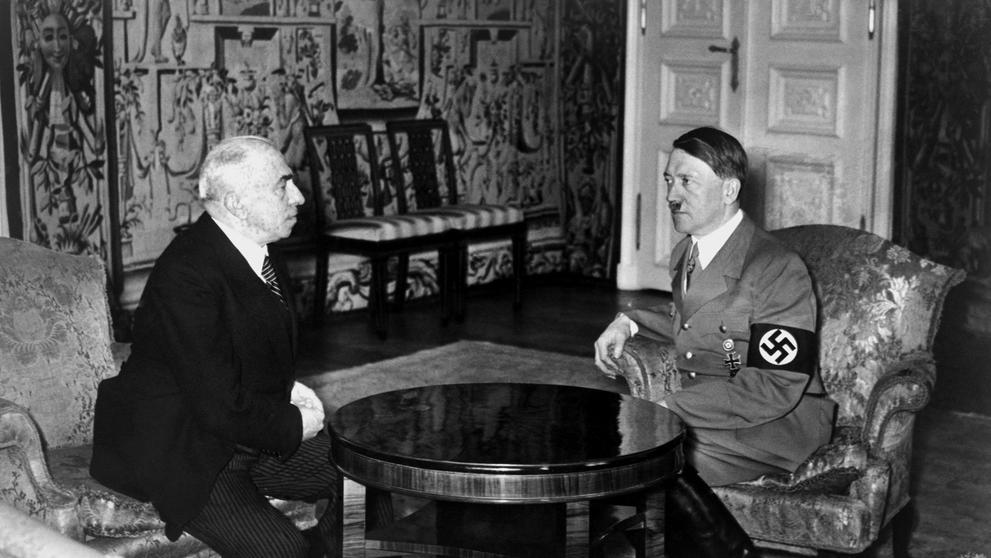 Prezident Emil Hácha Adolf Hitler
