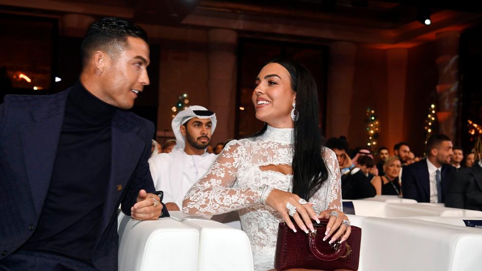 Georgina Rodríguezová a Cristiano Ronaldo, 19. 1. 2024 Globe Soccer Awards v Dubaji