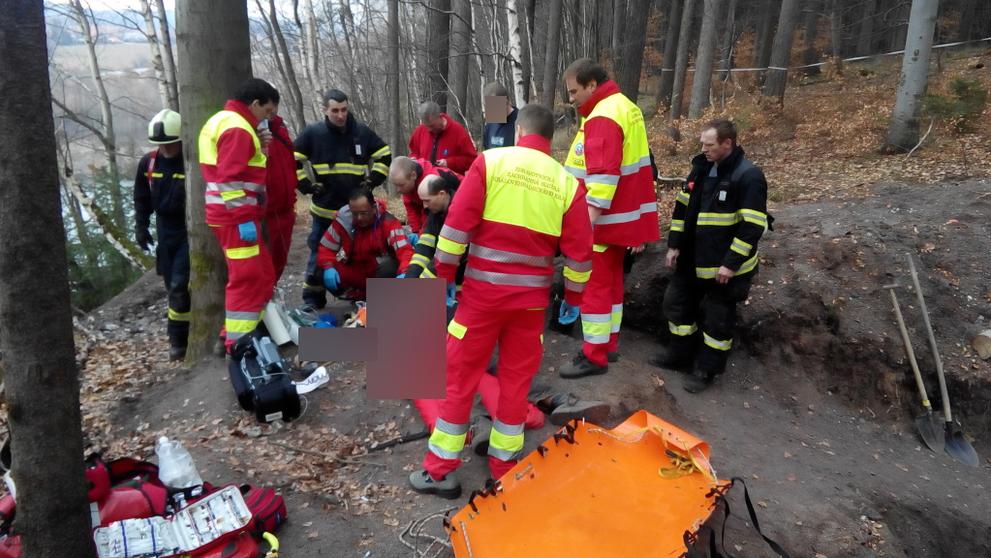 Zasypaný muž u lomu Rumchalpa na Jičínsku