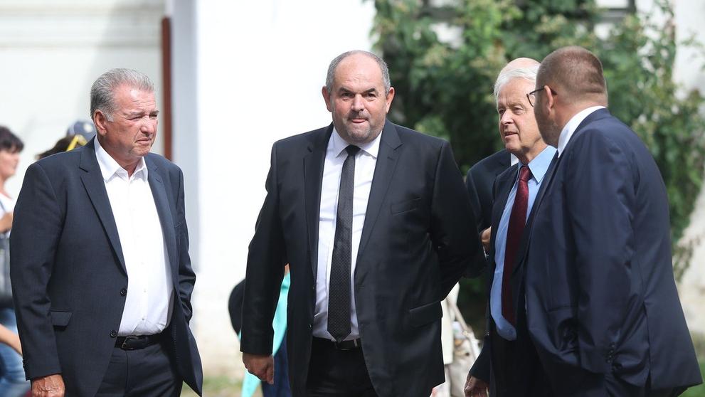 Miroslav Pelta na pohřbu Rudolfa Baťa