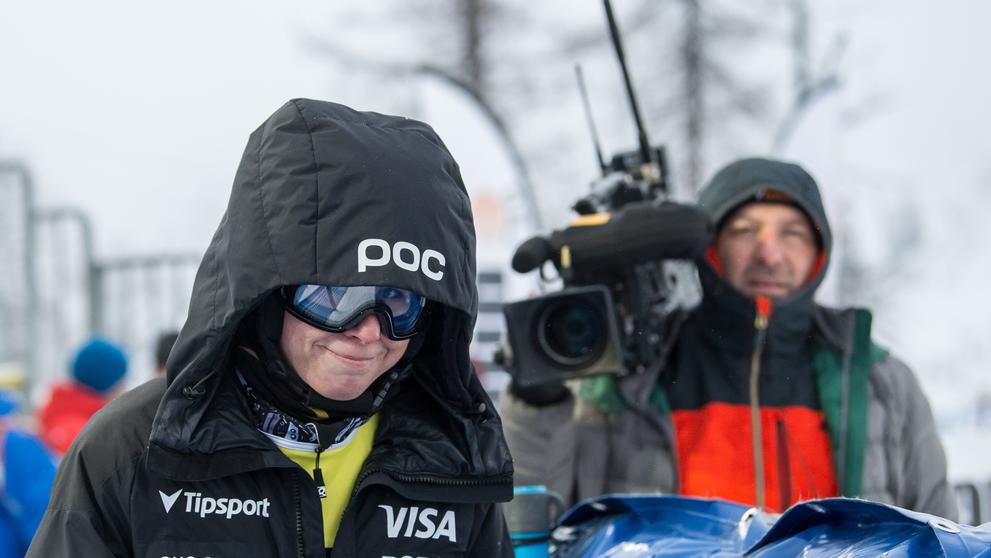 Ester Ledecká při vítězství v Cortině d´Ampezzo - 2