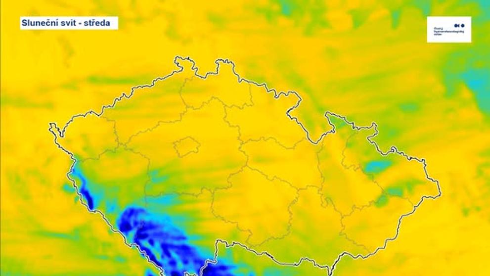 Předpověď na středu 18. 3. 2026