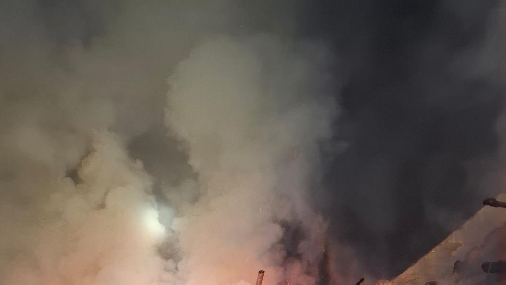 Požár v Kopřivné na Šumpersku