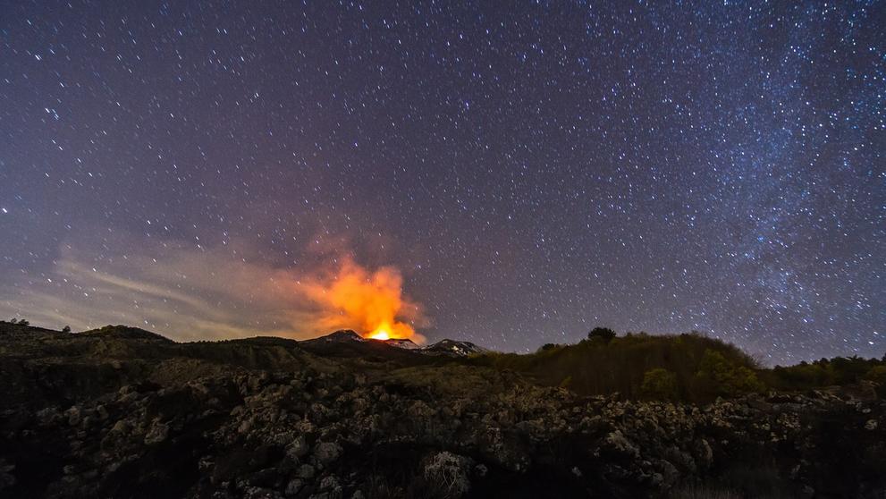 Výbuch sopky Etna - 1
