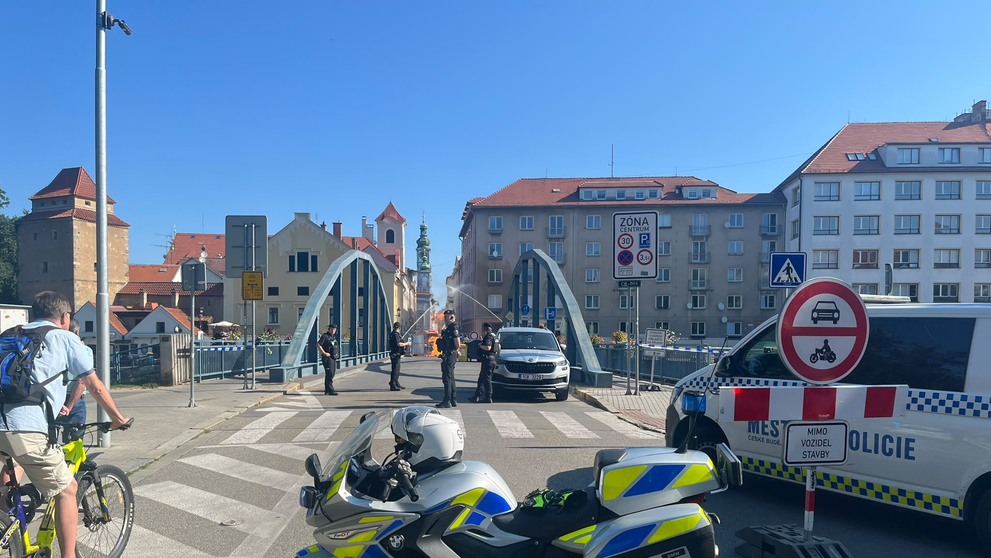 Požár v Českých Budějovicích