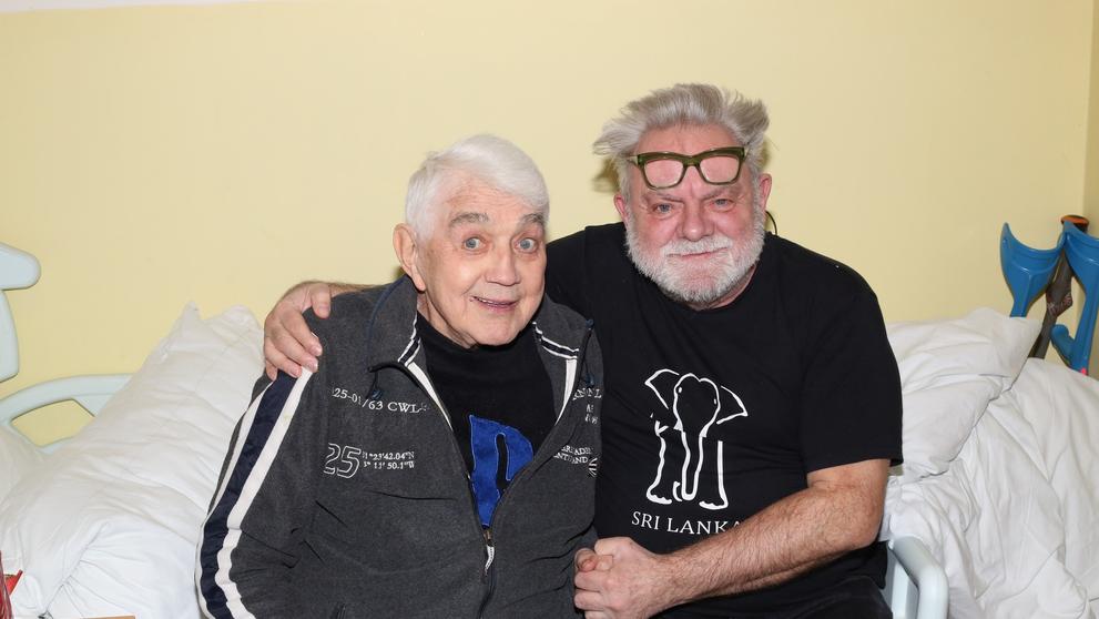 Jiří Krampol a Václav Upír Krejčí, 16. 1. 2024 Nemocnice na Františku