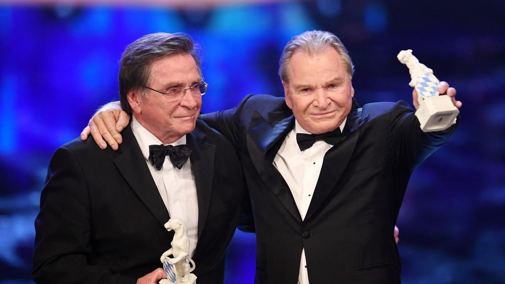 Herci Elmar Wepper a Fritz Wepper s oceněním Modrý Panter, 2019