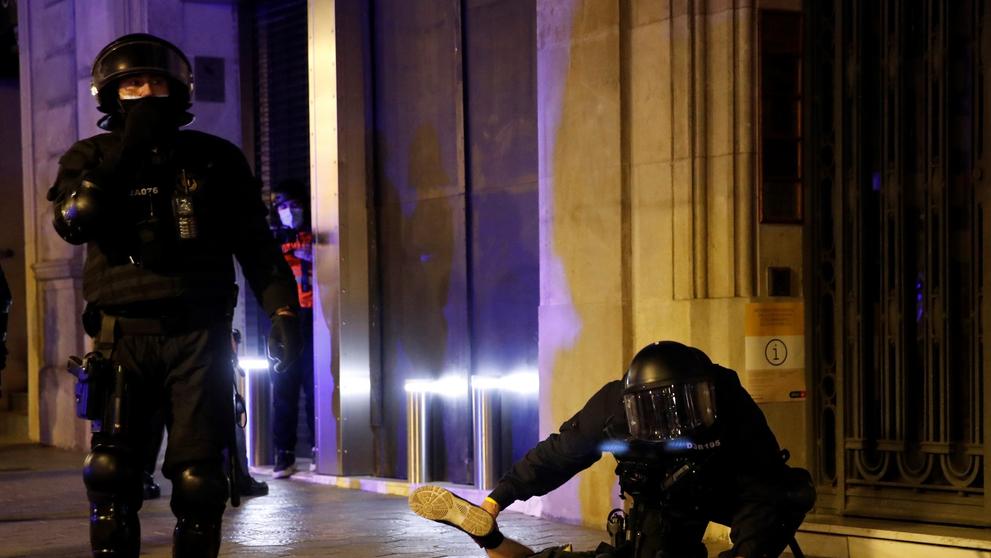 Demonstrace na podporu rapera Haséla v Barceloně - 4
