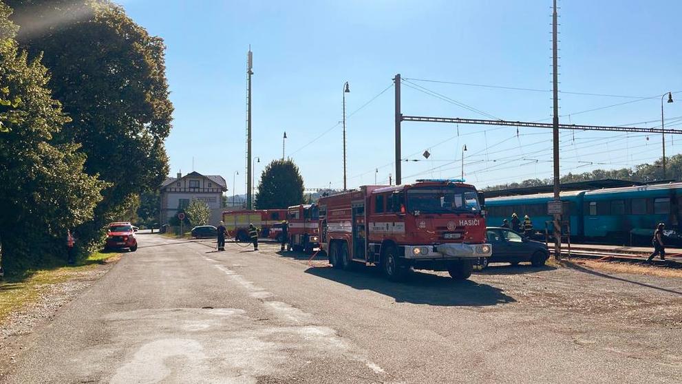 Požár lokomotivy (1)