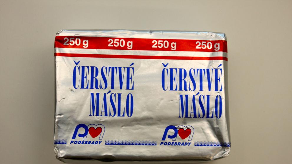 Másla - čerstvé máslo Poděbrady